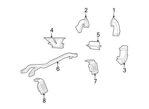 Chrysler oem dodge dashboard air vent 1dz271dvad image 8