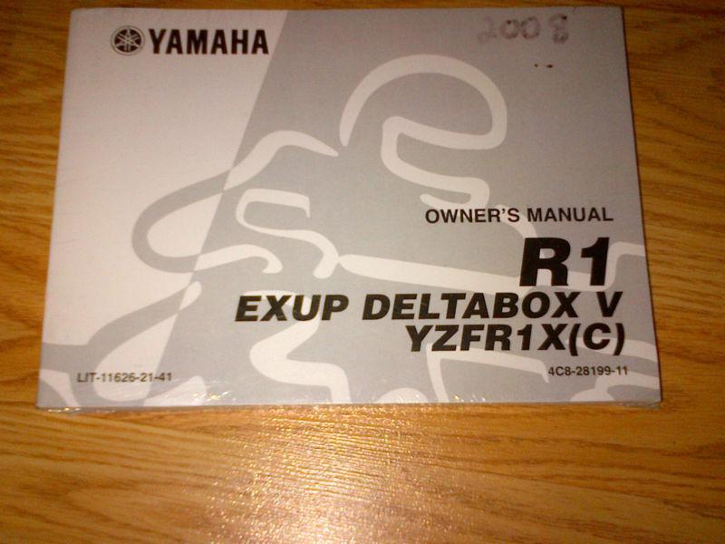 2008 yamaha factory owners manual new in wrap yzfr1x(c) r1