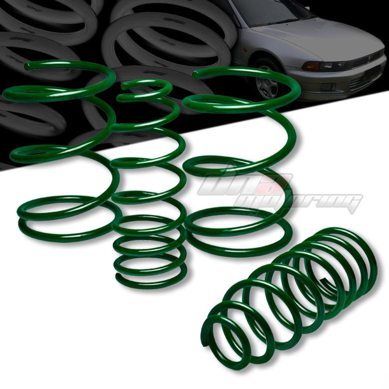 99-03 mit galant es/ls green 2"drop suspension lowering springs/spring 265/235lb