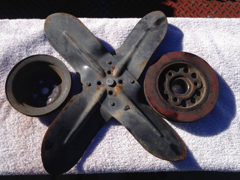  65 64 ford mustang falcon 200 cid 170 cid pullys and fan 