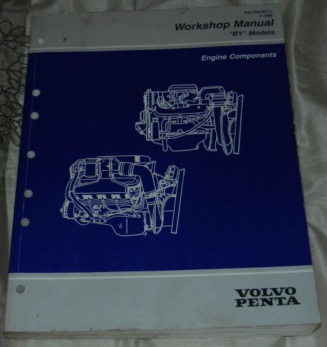1998 volvo penta workshop manual "by" models engine components p/n 7797451-7