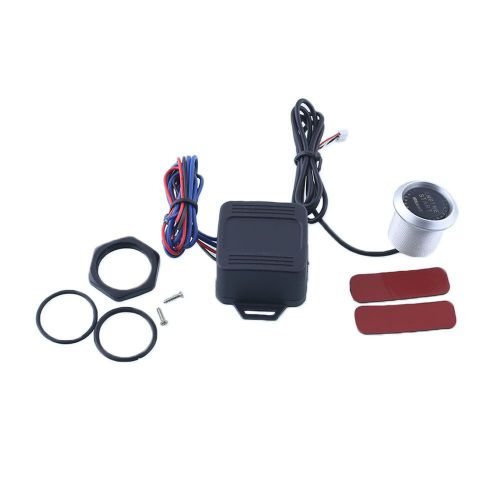 12v auto engine start push button switch ignition kit red led light universal