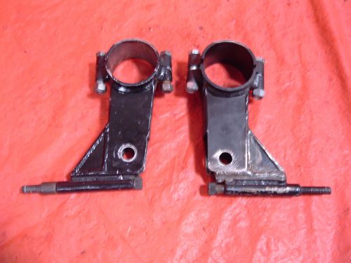 Pair trailing arm brackets clamp on 3" allstar howe port city lefthander hamke