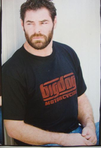 Big dog motorcycles embossed shirt 3xl w/ front design short sleeve chopper k-9