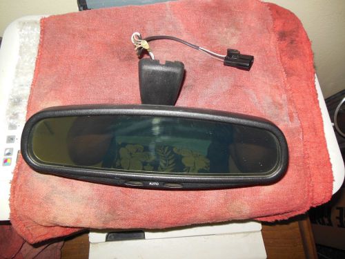 '96-'99 land rover discovery rear view auto mirror w/map lights '97 '98 rearview