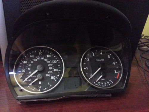 Bmw bmw 325i speedometer (cluster), sdn and sw, mph, w/o adaptive cruise 06