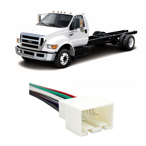 Ford f-650 2005-2008 factory stereo to aftermarket radio harness adapter