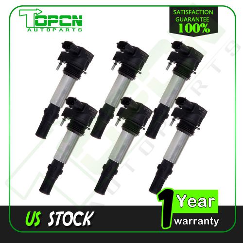 Set of 6 new ignition coils for cadillac cts sts buick rendezvous c1508 uf375