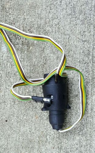 Land rover trailer wiring adapter 7-way round european to flat-4 connector plug