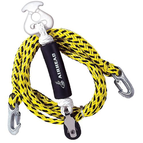 Airhead self centering tow harness 2 riders black/yellow (ahth-3)