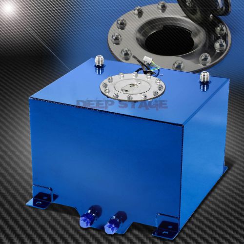 8 gallon/30.5l blue coat aluminum racing gas fuel cell tank/2"sump+level sender