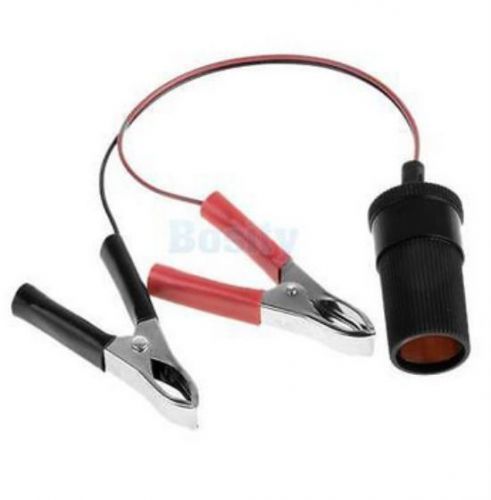 12v (36 inch) battery clip-on car cigarette lighter adapter socket