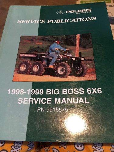 1998 1999 polaris big boss 6x6 service repair manual 9916575