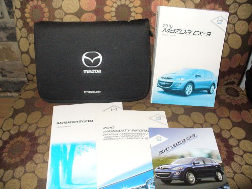2010 10 mazda cx-9 owners manual with case  136