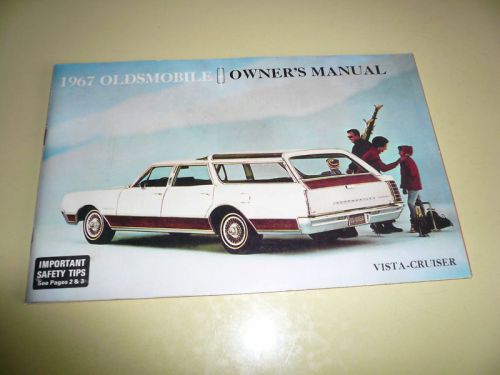 1967 oldsmobile owner&#039;s manual - vista-cruiser vintage  - glove box