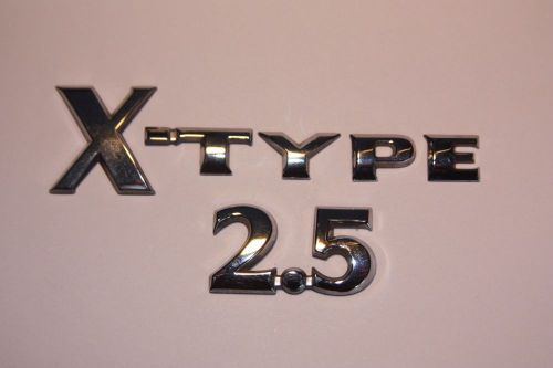 02 03 04 05 06 jaguar x-type xtype 2.5 rear trunk emblem nameplate badge chrome