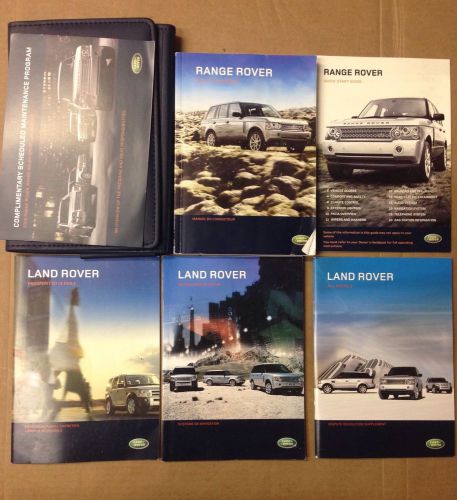2008 range rover owner's manual with case