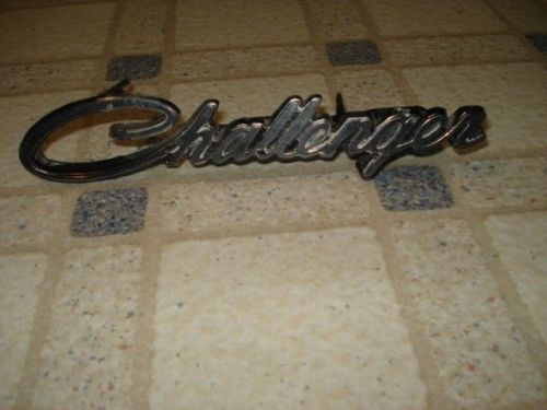 1972 1973 1974 grill nameplate challenger oem mopar emblem