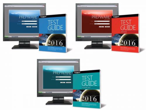 Asa fast track 2016 test guide bundle: powerplant, general &amp; airframe
