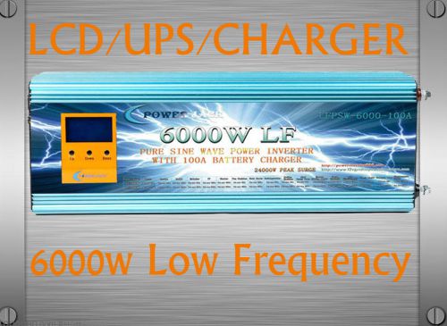 6000w/24000w lf split phase pure sine power inverter dc12v/ac220v &amp; 110v,60hz-1