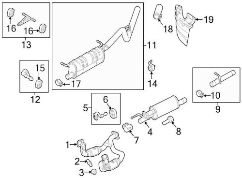Ford oem exhaust heat shield 9c3z5g221c image 19