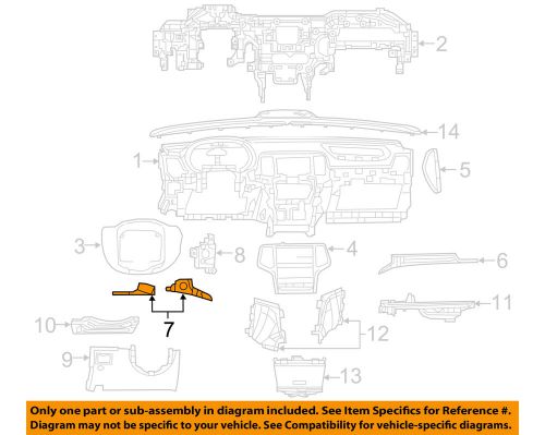 Jeep chrysler oem 12-14 grand cherokee instrument panel-applique left 1wz97aaaaa