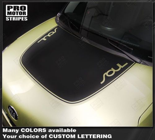 For kia soul 2008-2015 hood accent or blackout stripe decal (choose color)