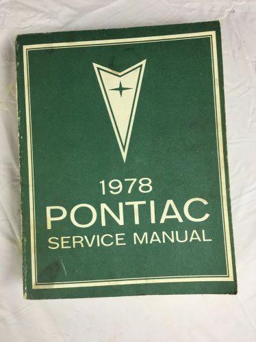 1978 pontiac service manual