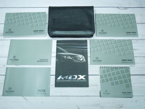 2009 acura mdx owners manual set w/ navigation booklet