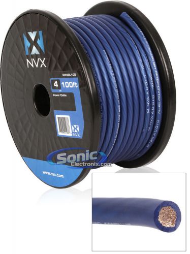 Nvx xw4bl100 100 ft. of blue envyflex 4-gauge awg power/ground wire cable