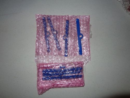 8 red anodized valve cover bars - new