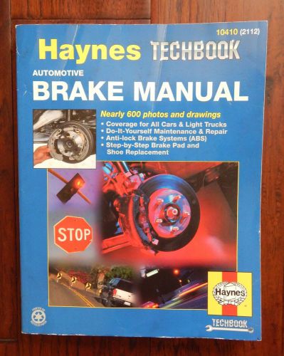 Haynes Automotive Brake Manual 10410 (2112), US $10.00, image 1