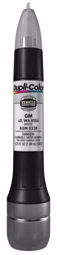 Dupli-color paint agm0338 gm white general motors 40 wa 8554 scratch fix match