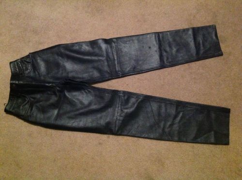 Leather king women motorcycle pants size 22-23"