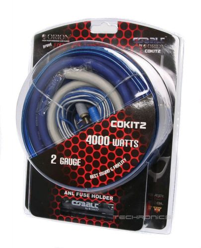 Orion cokit2 car audio 2 gauge amplifier installation wiring cobalt cable kit