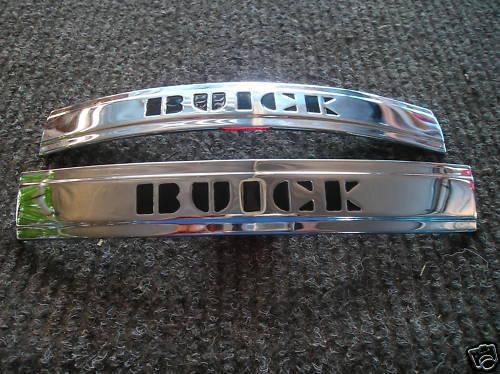 New replacement pair of 1936 1937 1938 buick side mount trim ! 
