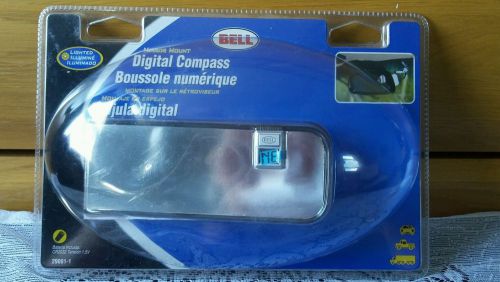 Bell mirror mount digital compass brand new sealed.  ~~nib ~~