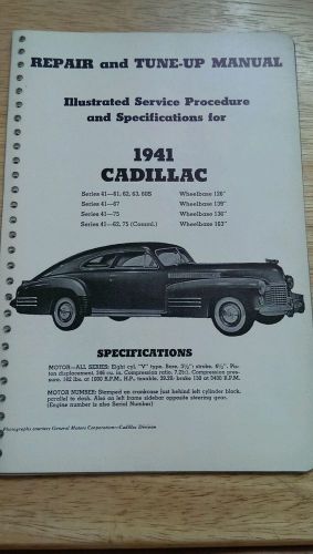 * cadillac * &#034;vintage &#034; repair &amp; maintanance  manuals  41&#039; thru 50&#039;