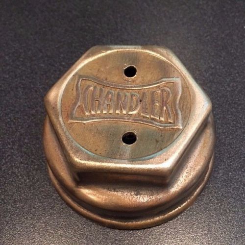 Vintage chandler grease cap/hub cover - brass