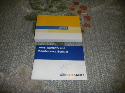 2006 subaru baja owners manual set + free shipping