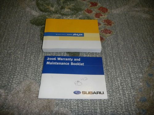 2006 subaru baja owners manual set + free shipping