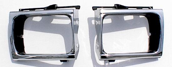 2 chrome headlight bezels 89 90 91 toyota pickup 4x4