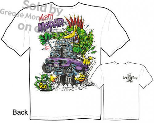Rat fink t-shirt mighty mopar 1970 dodge t shirt big daddy tee ed roth apparel