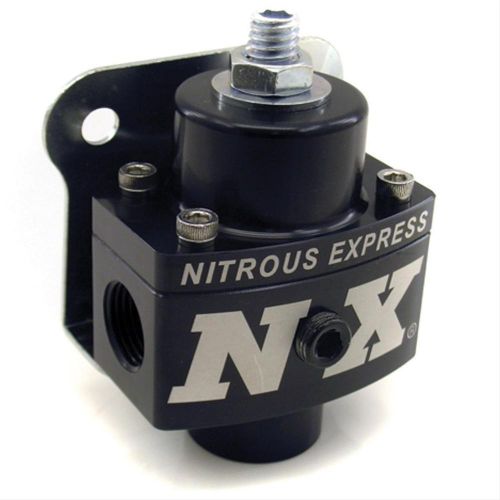 Nitrous express fuel pressure regulator aluminum satin 4 1/2-9 psi universal ea
