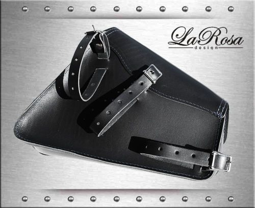 2004 & UP LaRosa Black Leather ClaSICK Harley Sportster Left Mount Saddlebag, US $139.95, image 2