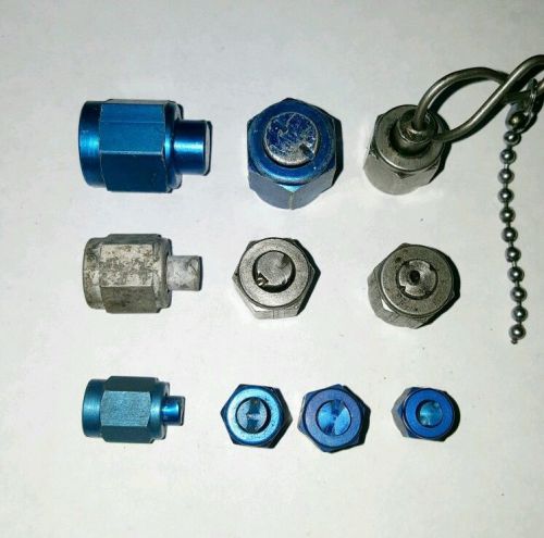 Lot of 10 an flare cap fittings
