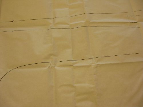 1956 ford f-100 truck headliner, kick and door panel patterns  actual size