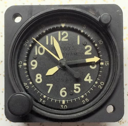Waltham precision 22 jewel a-13a1 400191 nov 1964 vietnam era aircraft clock