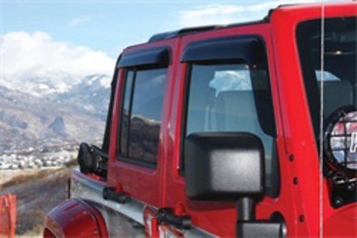 Vent shade visors 2007 - 2016 jeep wrangler unlimited wind deflectors