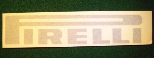 Pirelli - rear window decal - silver letters  - free shipping!!!